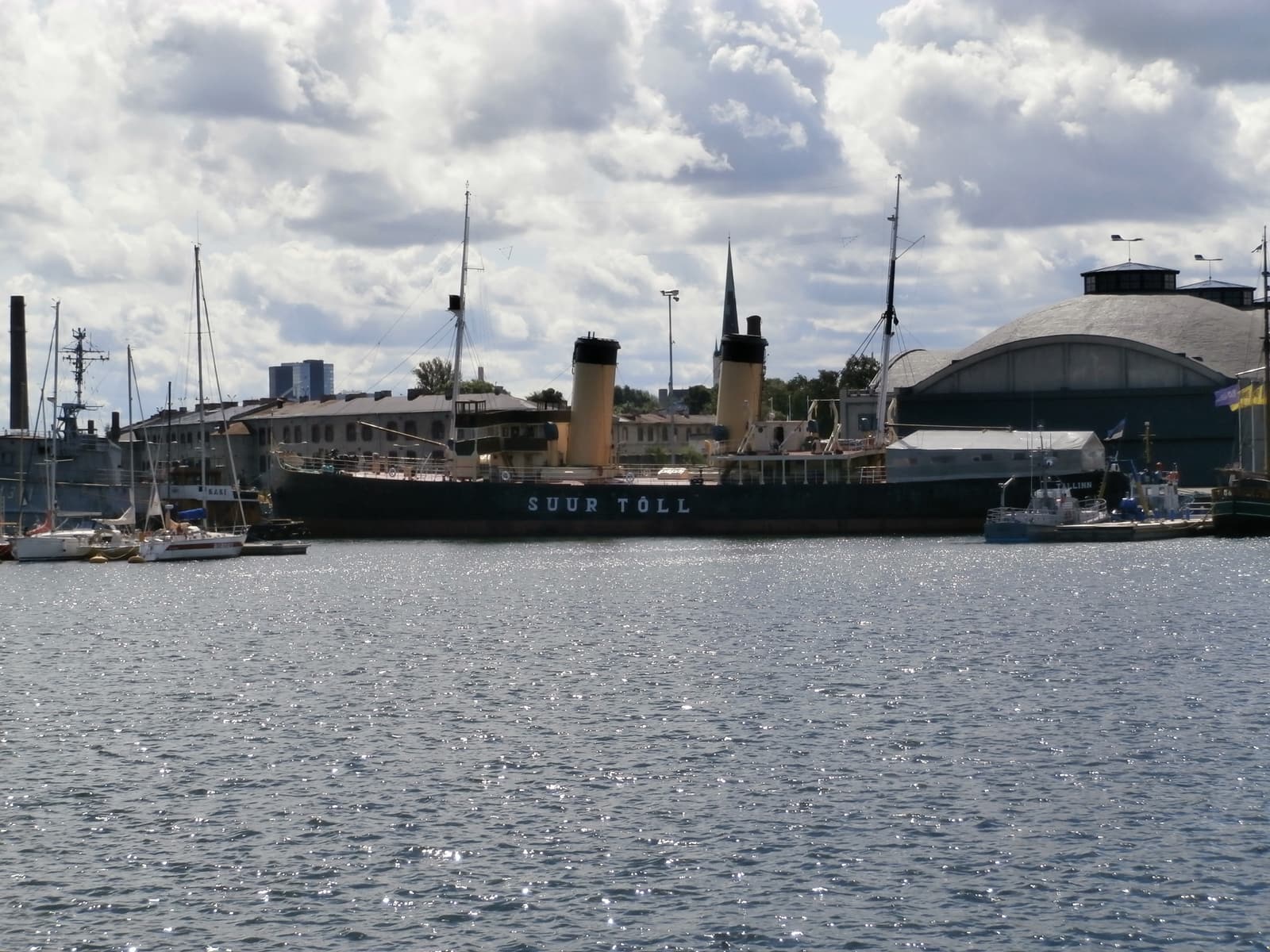 The steam icebreaker Suur Tõll moored at the Seaplane Harbour in Tallinn