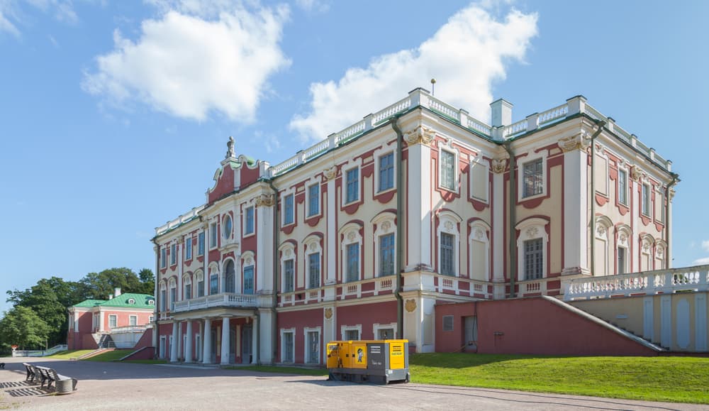 The baroque Kadriorg Palace in Tallinn on a summer day